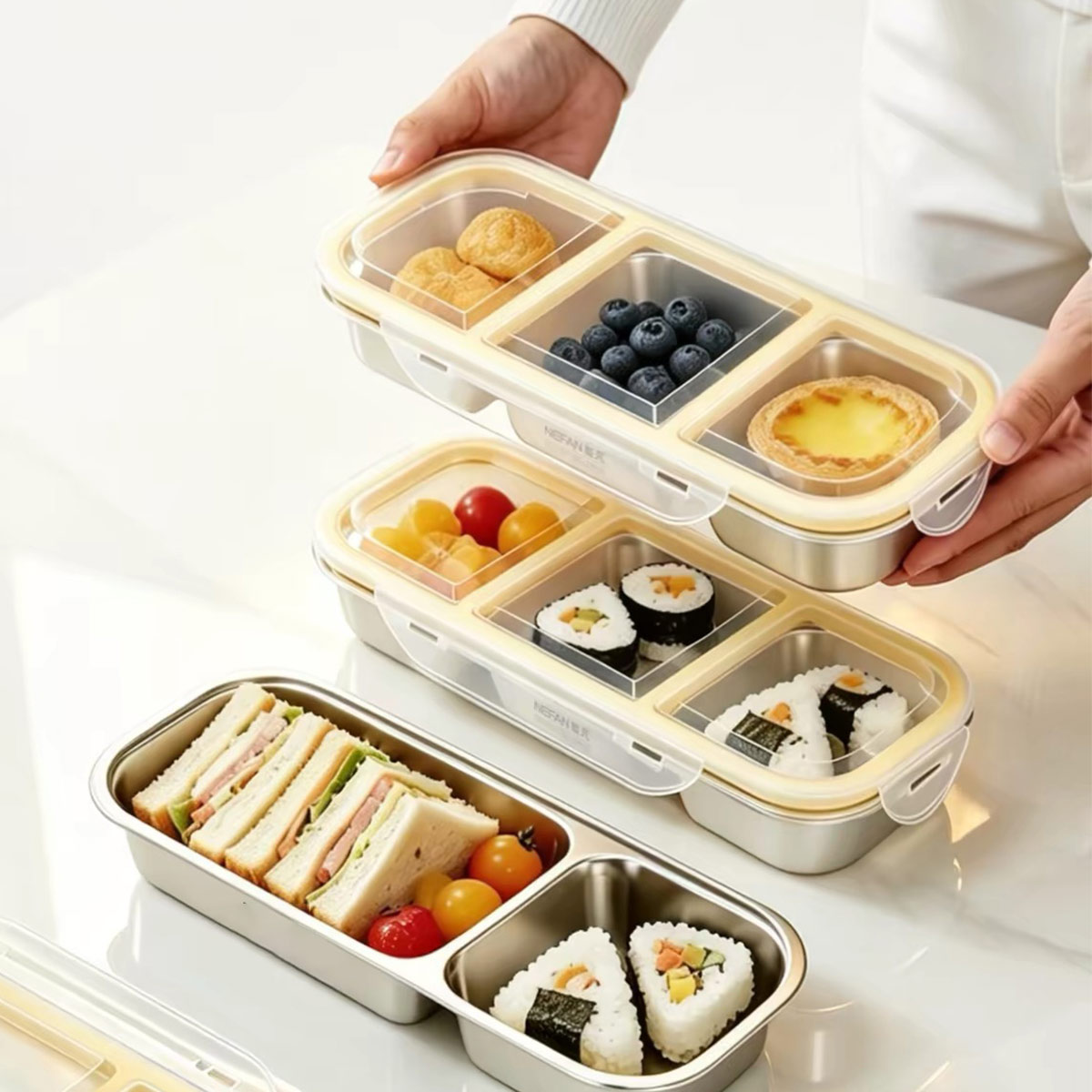Food Storage Meals - Stainless Steel Food Storage Box with