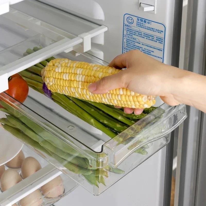 Hanging Pull Out Fridge Drawer - đánh giá và giá Food Storage With Dividers