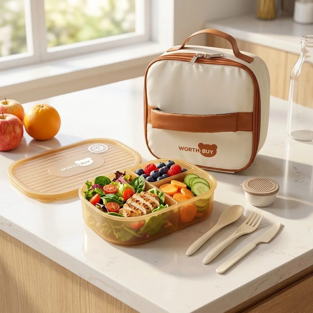 Detachable Plastic Bento Box M - đánh giá và giá Food Storage With Dividers