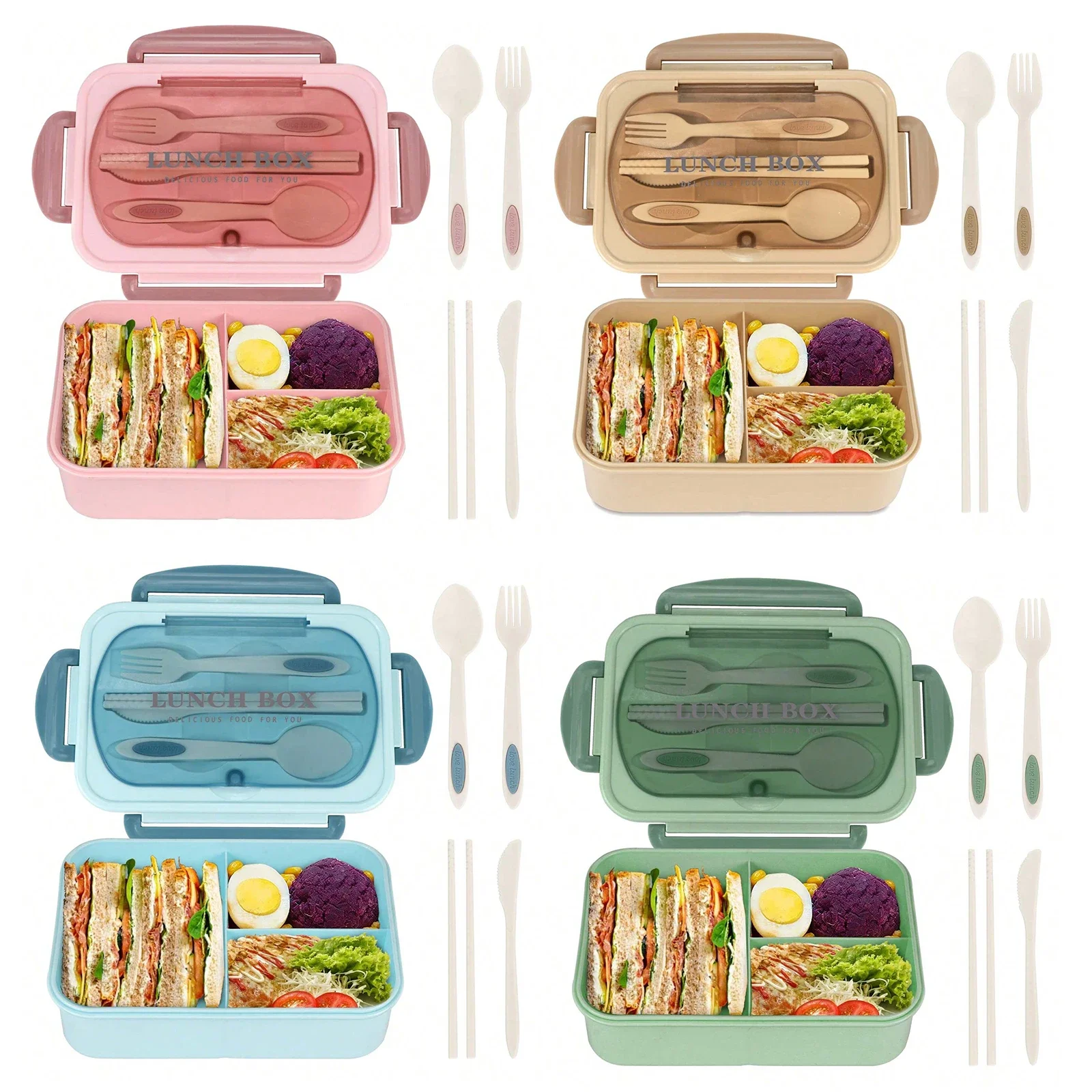 Adult Bento Box with 3 Compart - đánh giá và giá Food Storage Oven Safe
