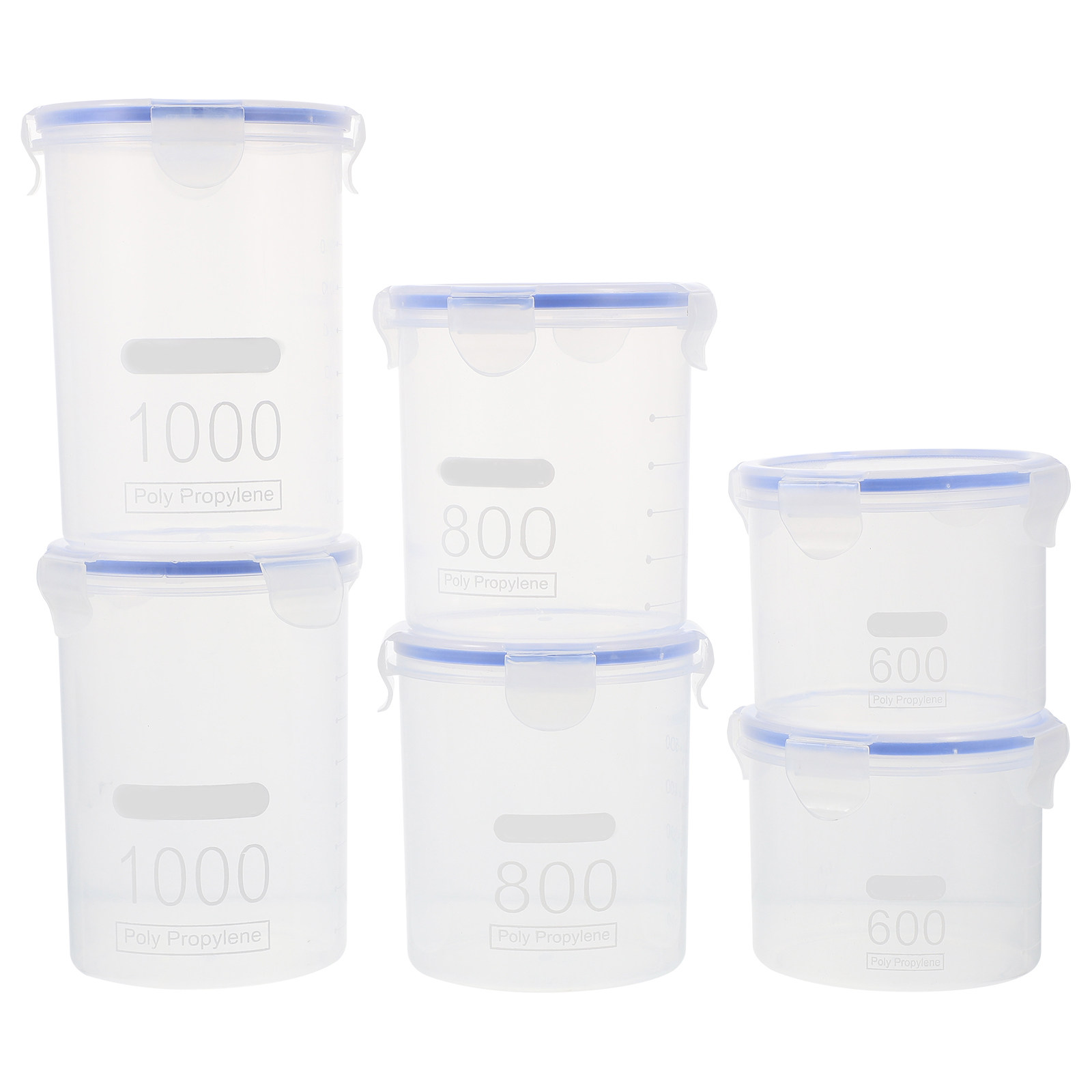 6Pcs Sealed Storage Jars Clear - đánh giá và giá Food Storage Containers