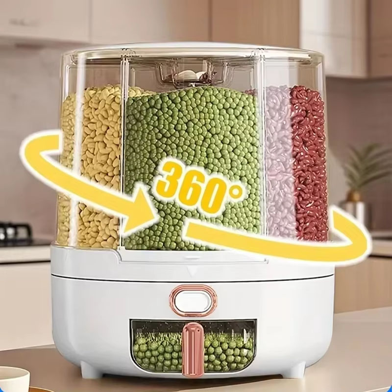 6-Compartment 360° Rotating Ai - đánh giá và giá Food Storage Meals