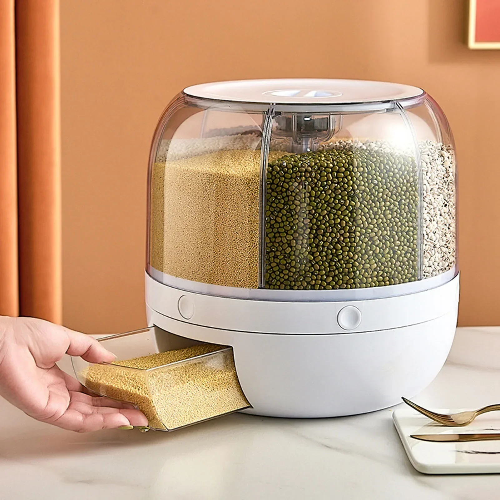 6-Compartment 360° Rotating Ai - đánh giá và giá Food Storage Meals