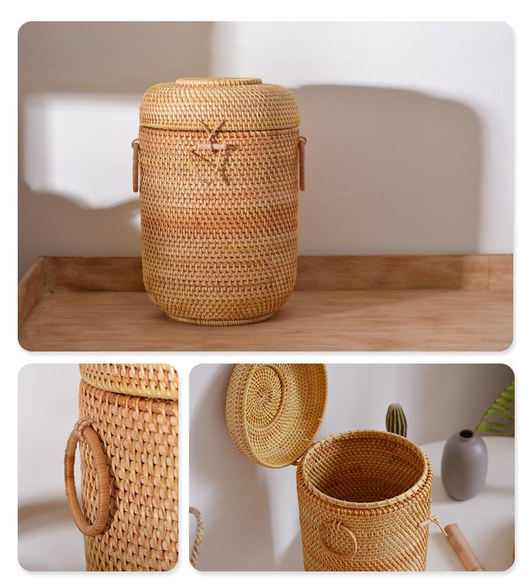 Handwoven Rattan Tea Storage B - đánh giá và giá Food Storage With Dividers