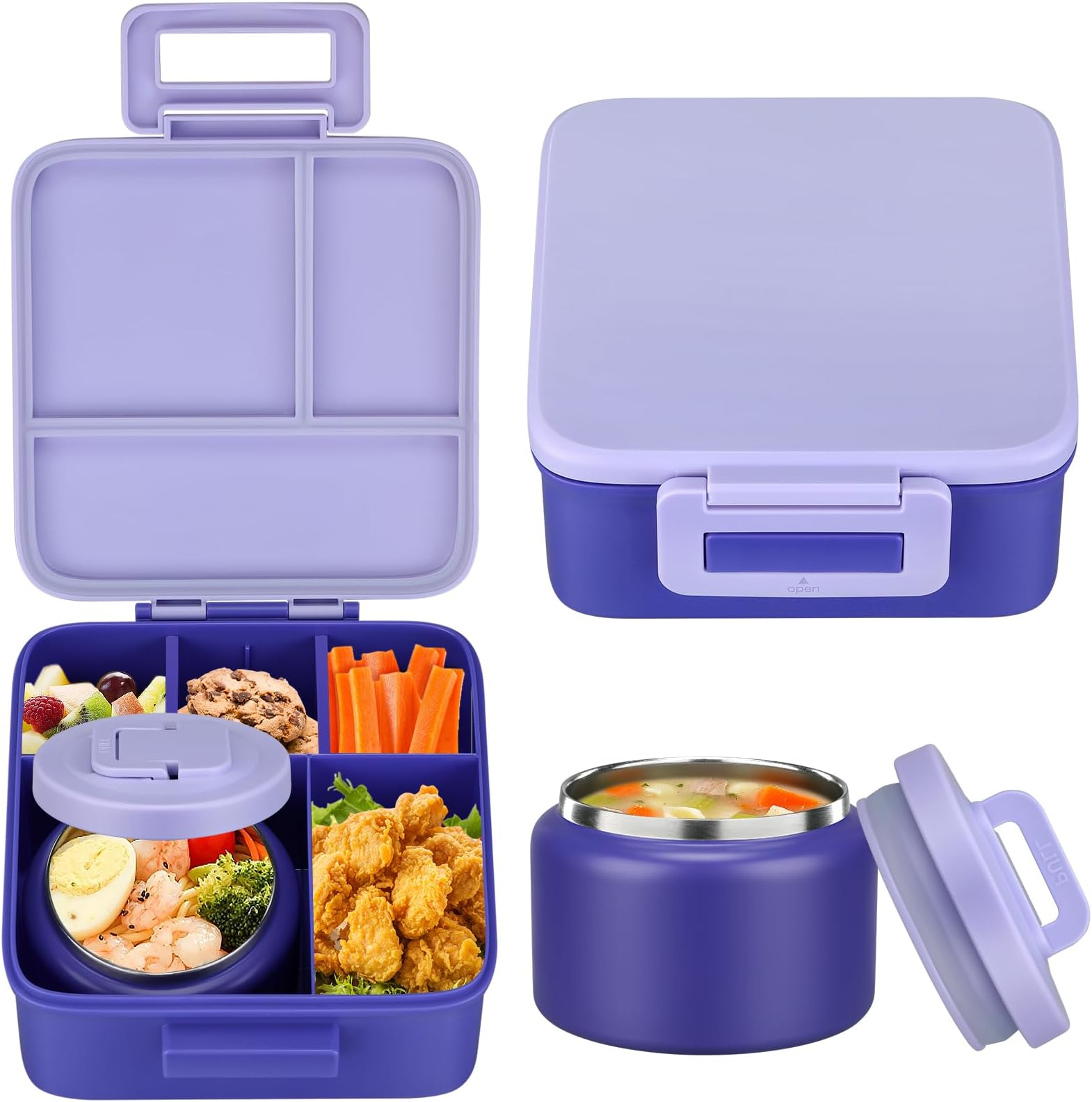 1 Set Bento Lunch Box for Kids - đánh giá và giá Food Storage Oven Safe