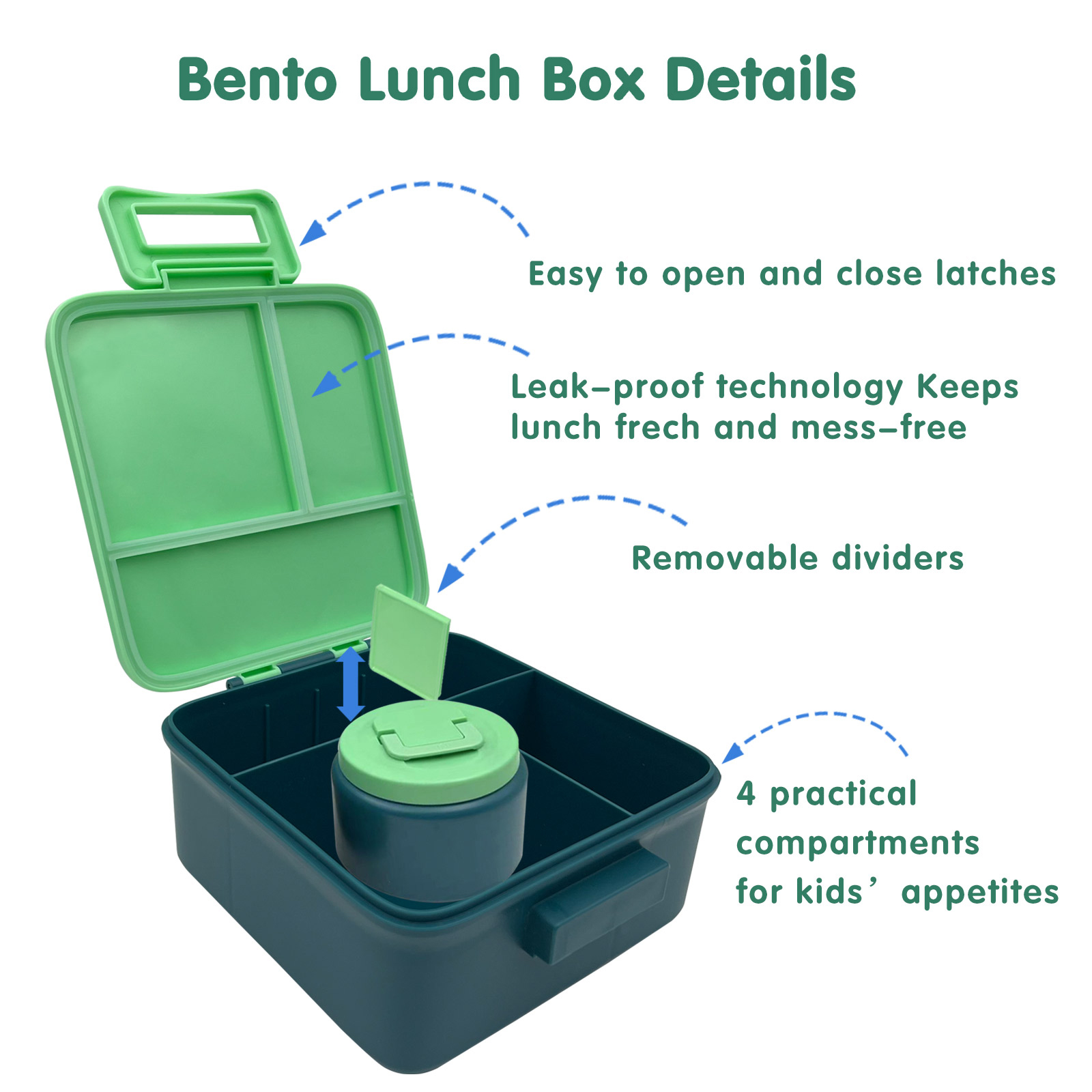 1 Set Bento Lunch Box for Kids - đánh giá và giá Food Storage Oven Safe