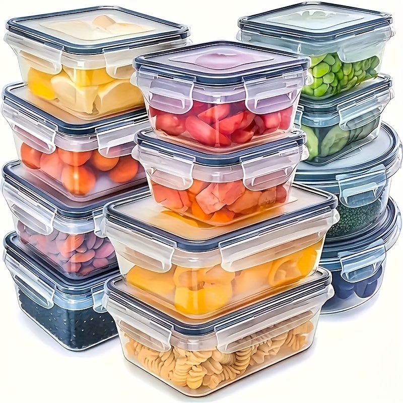 8Pcs Set Includes 4 Containers - đánh giá và giá Food Storage With Dividers
