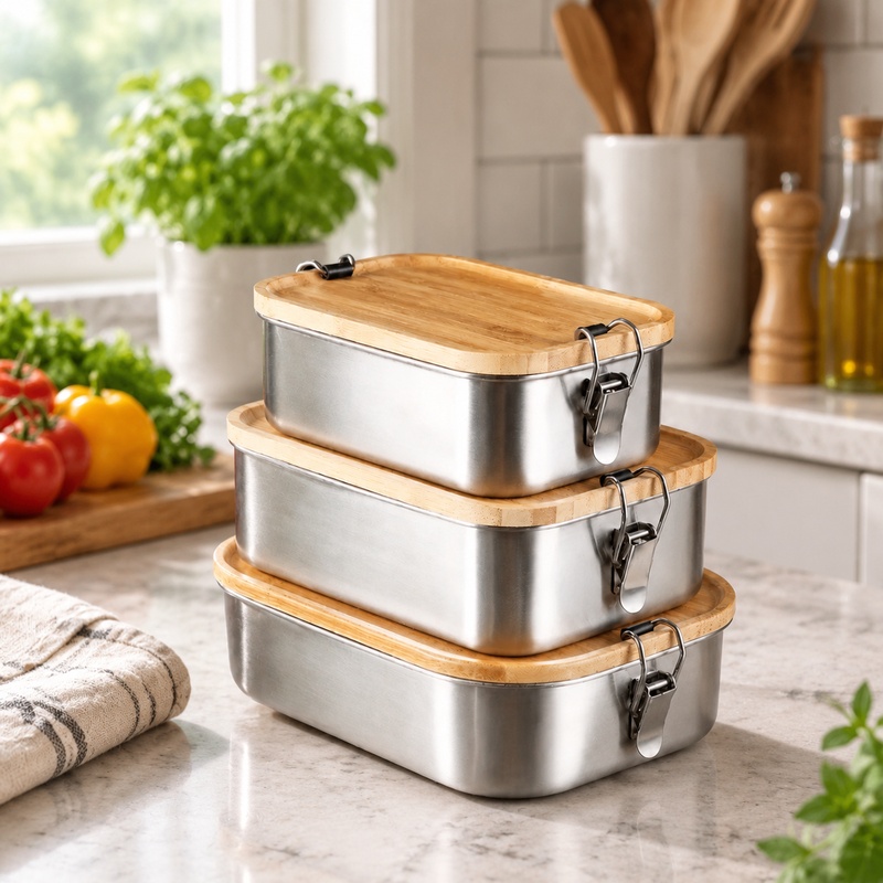 Durable 304 Stainless Steel Lu - đánh giá và giá Food Storage Meals