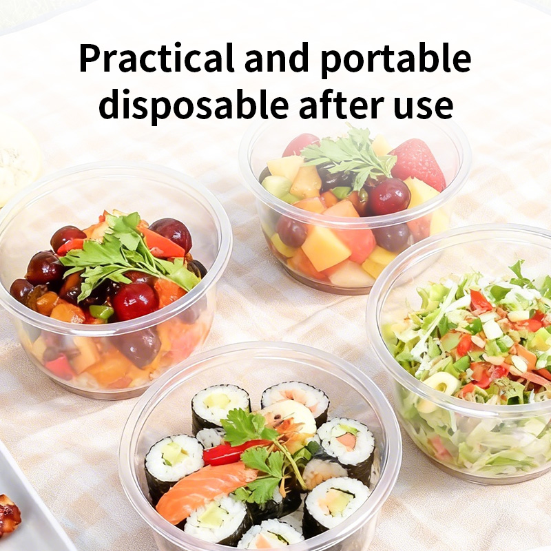 Disposable Plastic Bowls Trans - đánh giá và giá Food Storage Meals