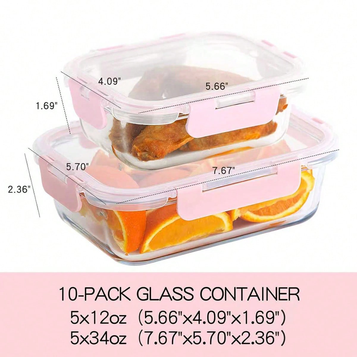 10 Pack Glass Meal Prep Contai - đánh giá và giá Food Storage Meals