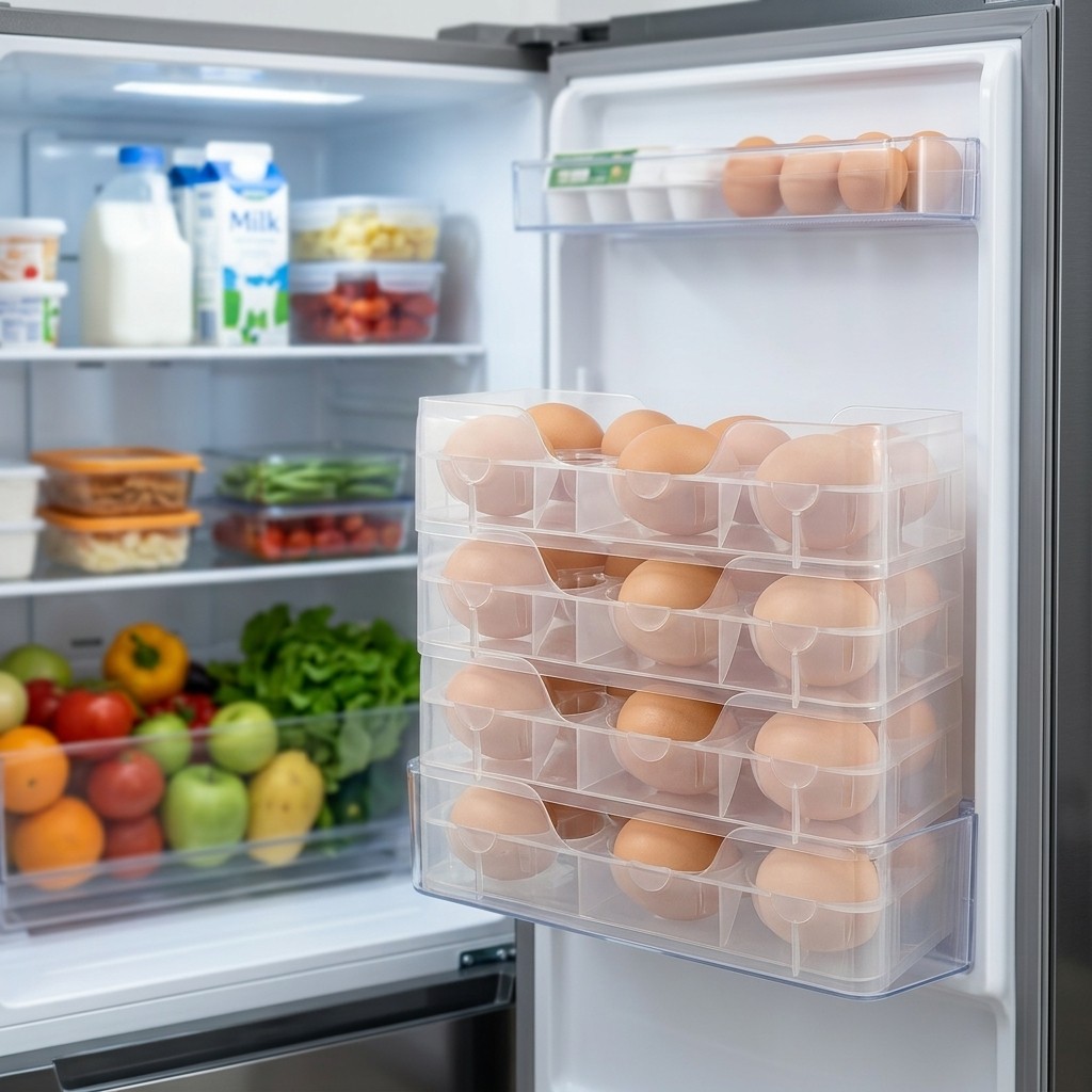 Stackable Egg Holder Fridge Or - đánh giá và giá Food Storage With Dividers