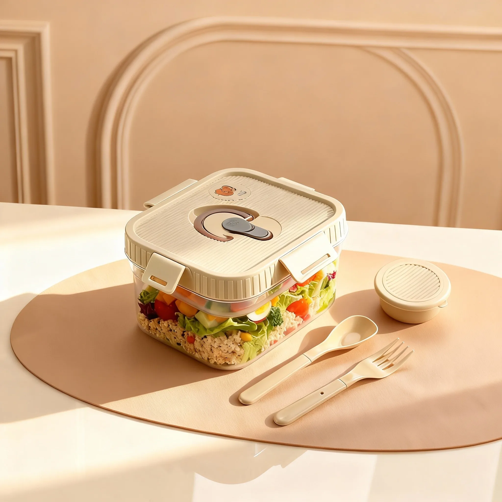 Portable Plastic Double-layer  - đánh giá và giá Food Storage Oven Safe