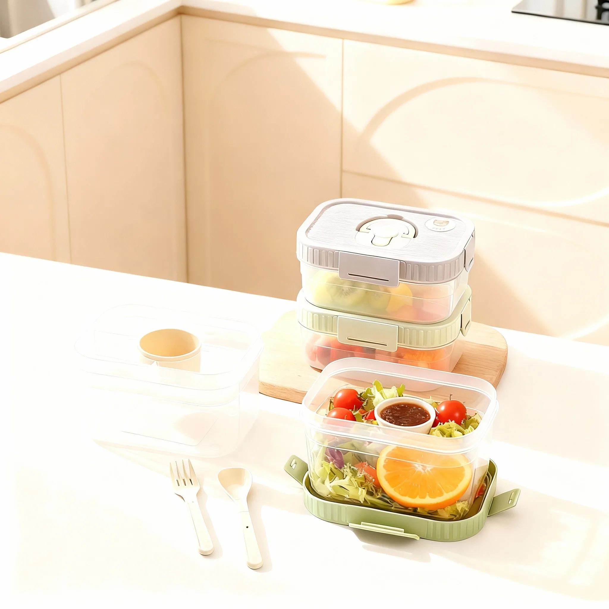 Portable Plastic Double-layer  - đánh giá và giá Food Storage Oven Safe