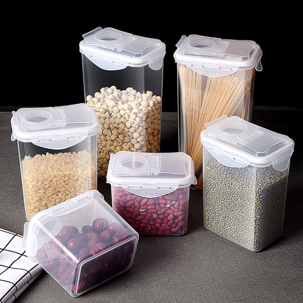 2Pcs Storage Jars Set Clear Pl - đánh giá và giá Food Storage Containers