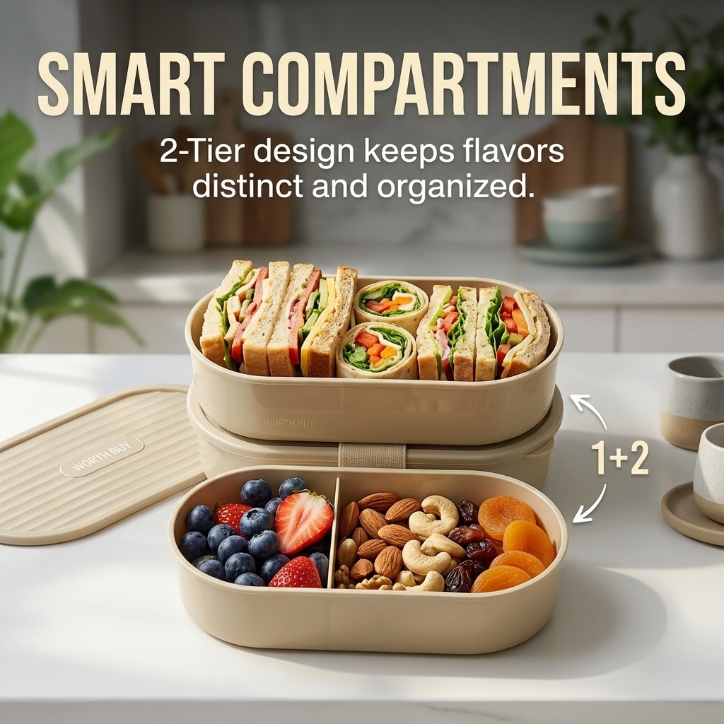 2Pcs/Set Reusable Plastic Lunc - đánh giá và giá Food Storage Oven Safe