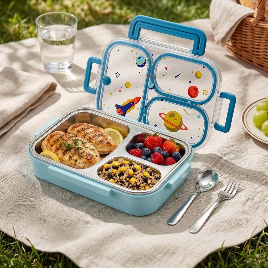900ML Cute 304 Stainless Steel - đánh giá và giá Food Storage Oven Safe