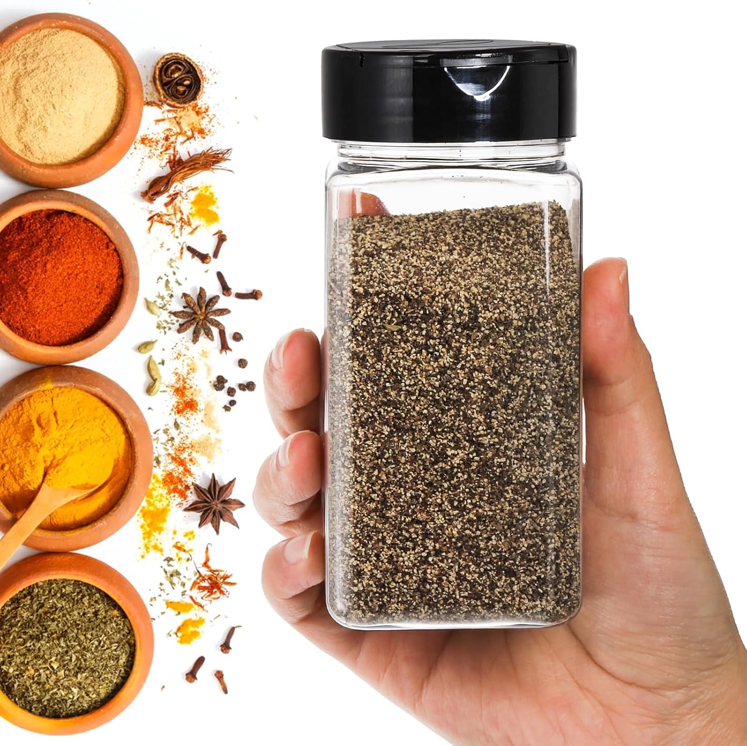 Square Large Plastic Spice Jar - đánh giá và giá Food Storage Meals