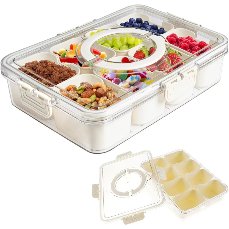 Kitchen Plastic PET 8 Compartm - đánh giá và giá Food Storage With Dividers