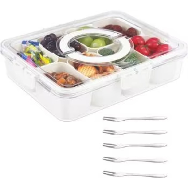 Kitchen Plastic PET 8 Compartm - đánh giá và giá Food Storage With Dividers