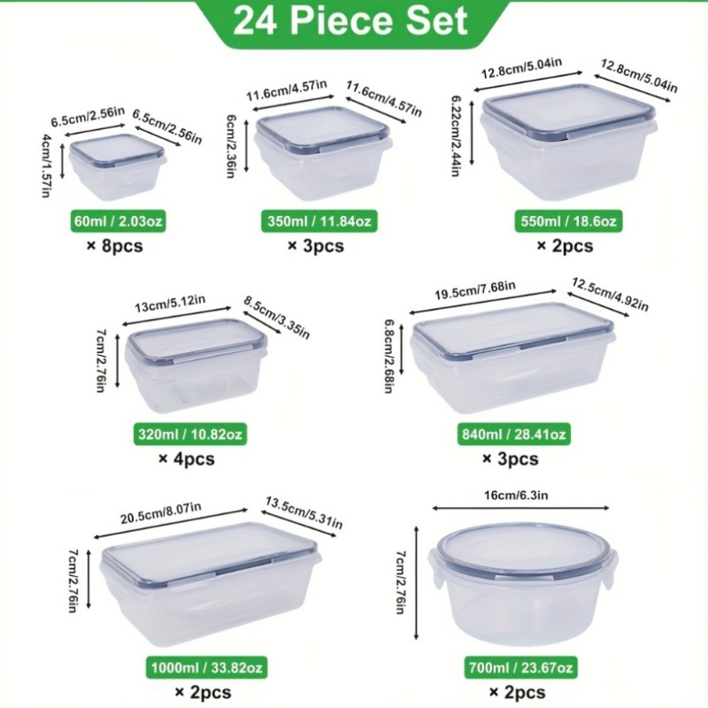 48PCS BPA-Free Food Storage Se - đánh giá và giá Food Storage Meals
