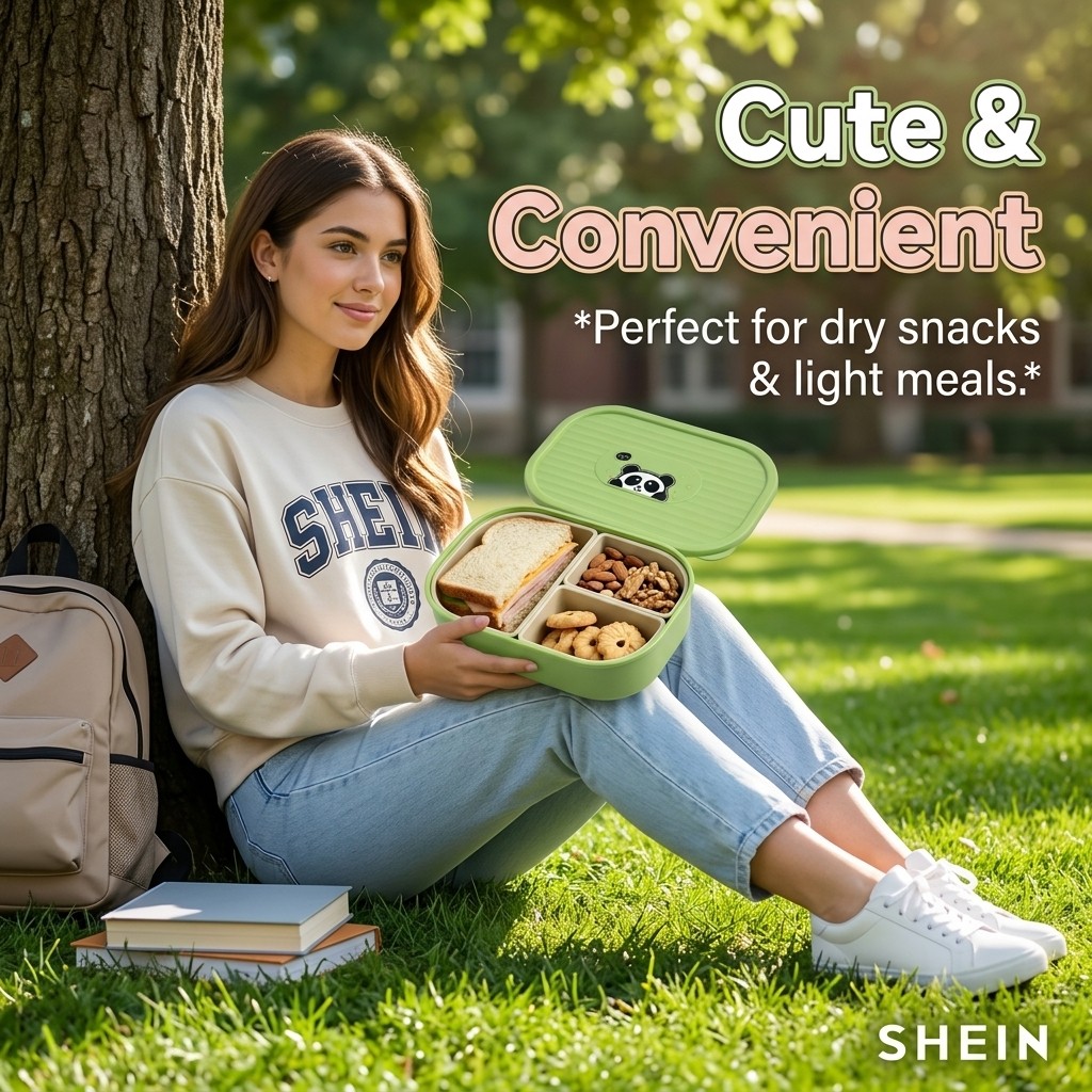 Cute Plastic Divided Lunch Box - đánh giá và giá Food Storage Oven Safe