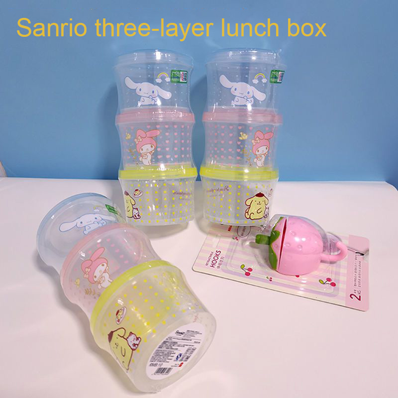 Kitty Bento Box Set 3 Pieces C - đánh giá và giá Food Storage Oven Safe