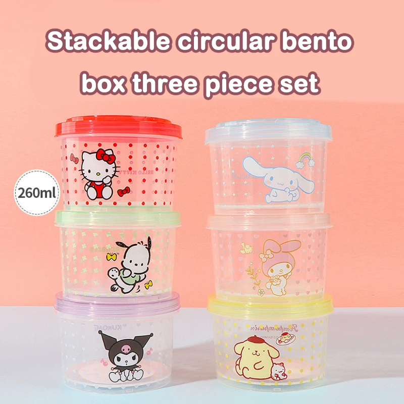 Kitty Bento Box Set 3 Pieces C - đánh giá và giá Food Storage Oven Safe